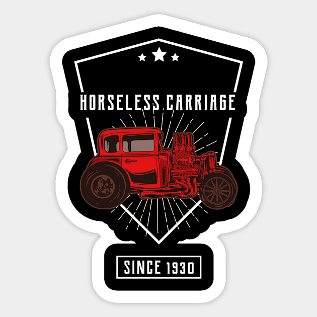 Horseless Carriage Sticker by A Reel Keeper